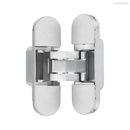 Петля скрытая с 3D регулировкой 110x30-3D-M.CHROME (матовый хром, с металлическими накладками) - Archie