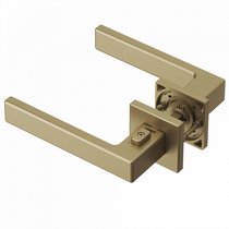 Ручка Tupai 4275 5S QP-208 ( с блокировкой ) левая матовое золото R WC ( полотно 54-61 мм)