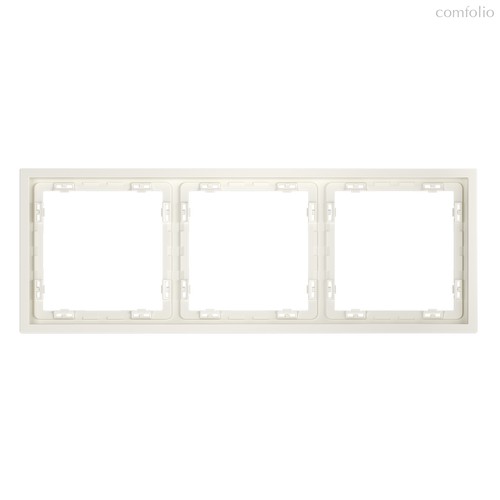 Рамка пластиковая VOLTUM S70 на 3 пост, хлопок - Voltum