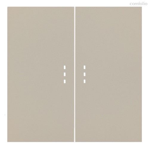 Клавиши для двухклавишного перекрестного выключателя с подсветкой 35615 LT, латте - Rikett