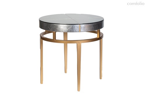 Стол журнальный "Футуро (Futuro)" серебристый d61x61см - Garda Decor