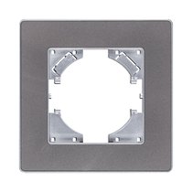 Рамка 1-постовая, серый Kollinger Eleganz Acryl EA1GY - Kollinger