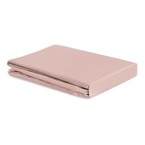 Простыня из премиального сатина цвета пыльной розы из коллекции Essential, 240х270 см - Tkano