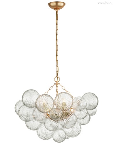 Стеклянная люстра Алисия [М], цвет золотой - Louvre Home