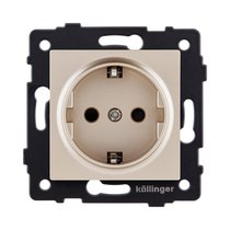 Розетка штепсельная SCHUKO 16A/250 В, золотой Kollinger REA-002GD для Aspekt, Eleganz, Reflex - Kollinger