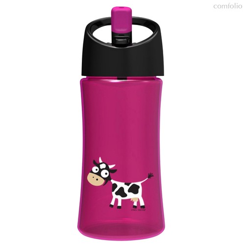 Детская бутылка для воды Carl Oscar Cow 0.35л фиолетовая, цвет фиолетовый - Carl Oscar