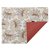 Cалфетка двухсторонняя под приборы из хлопка терракотового цвета с принтом Цветы из коллекции Prairie, 35х45 см - Tkano