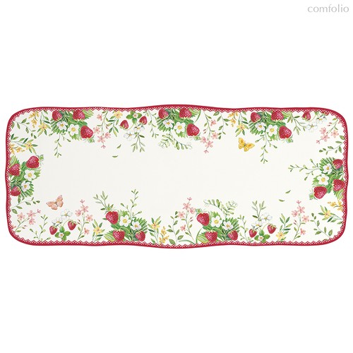 Блюдо прямоугольное Jardin Des Fraises, 36х15 см - Easy life
