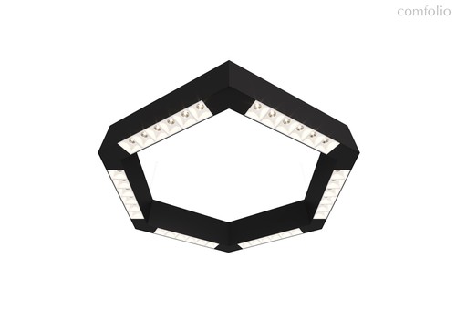 Donolux LED Eye-hex св-к накладной, 36W, 500х433мм, H71,5мм, 2560Lm, 48°, 3000К, IP20, корпус черный, цвет черный - Donolux