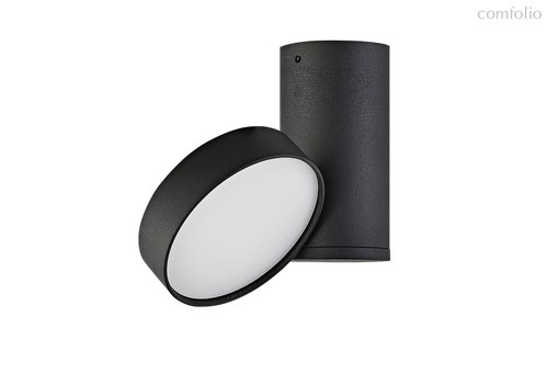 Moon LED cветильник накладной 15Вт ЧЕРНЫЙ 3000К 1247Лм, Ra>80, IP20, 120°, AC 220-240В, L193xH135xD133мм, RAL9005+ источник питания в корпусе - Donolux