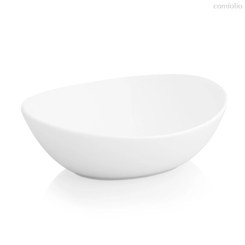 Салатник овальный Dibbern Белый декор 14 см, фарфор костяной - Dibbern