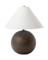 Настольная лампа Тесс с черным керамическим основанием, цвет черный - Louvre Home