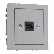 Розетки и выключатели: Розетка HDMI (разъемы), серая матовая, Superior - Kanlux