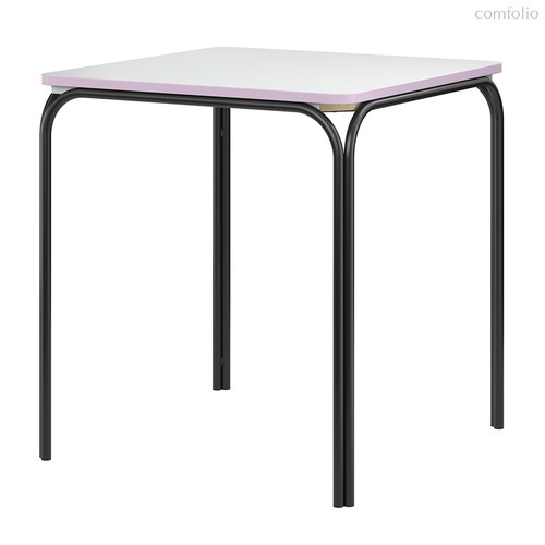 Стол обеденный Ror, 70х70 см, черный/серый/розовый - Latitude
