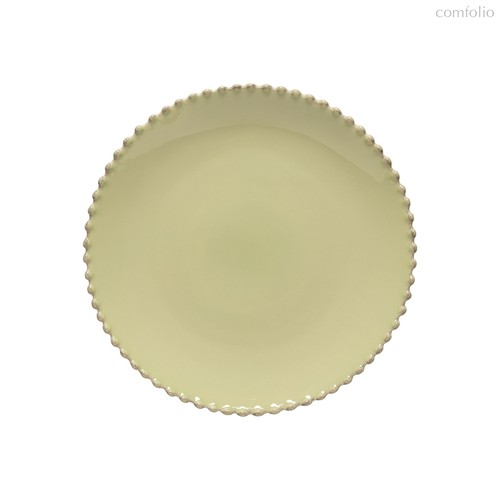 Тарелка круглая Pearl Lilly Green 28см PEP282-LLY (PEP282-03317P), цвет желтый/зеленый, 28 см - Costa Nova