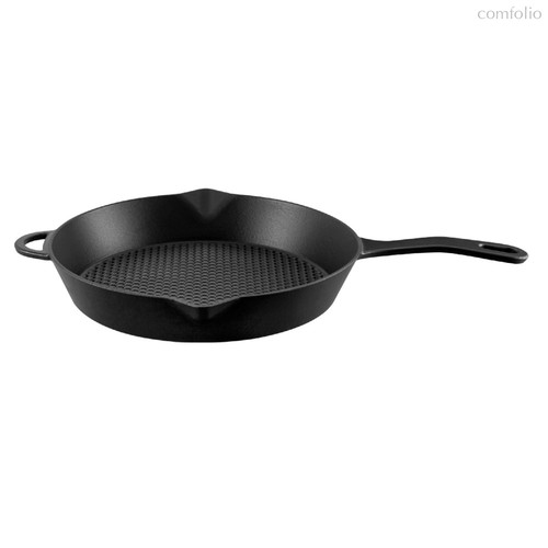 Сковорода Voeux Elegance d28 см, чугун, черная - Voeux