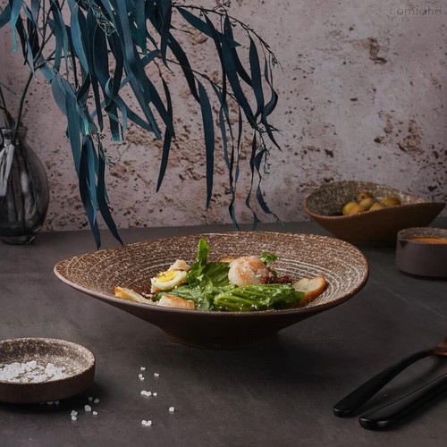 Салатник 500 мл 25,5*23,8 см h5,5 см Brown Untouched Taiga P.L. Proff Cuisine - P.L. Proff Cuisine