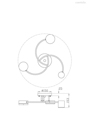 Потолочный светильник Freya FR6048CL-L6B - Freya