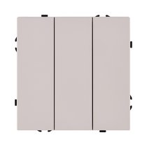 Трехклавишный выключатель 10А/250В Кашемир матовый Kollinger Eclipse EC-710CM - Kollinger