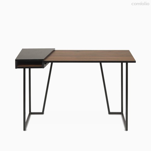 Письменный стол Geras 118х60, цвет темно-коричневый/черный - Cosmo