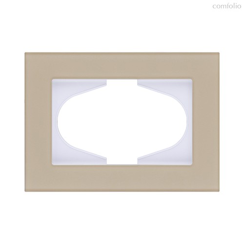 Рамка для двойной розетки, стекло золотой Kollinger Reflex MG RM120GD - Kollinger