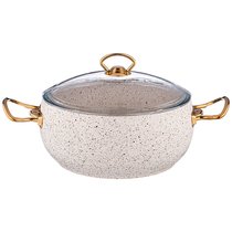 Кастрюля Agness с Антипригар. Покрытием Granite, Серия Mercury, 24x11,5см, 4,4Л, Pfoa Free