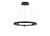 Aura Spot подвесной Led св-к, AC220-240В, 30Вт, 1650Lm, 3000K, D600xH1500мм, споты 3х3Вт, Ra>80, габариты профиля W13хH35мм, 45°, IP20, черный - Donolux