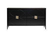 Комод черный 160x90x40см - Garda Decor
