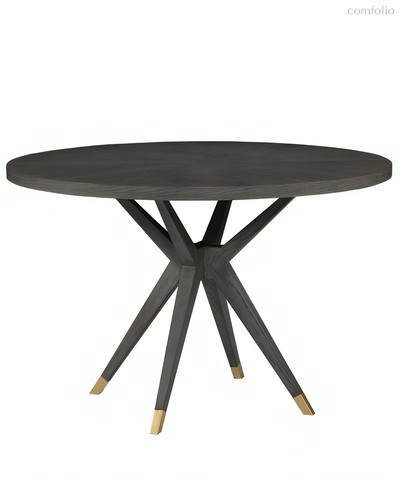 Черный обеденный стол из дуба Изабелла, цвет черный - Louvre Home