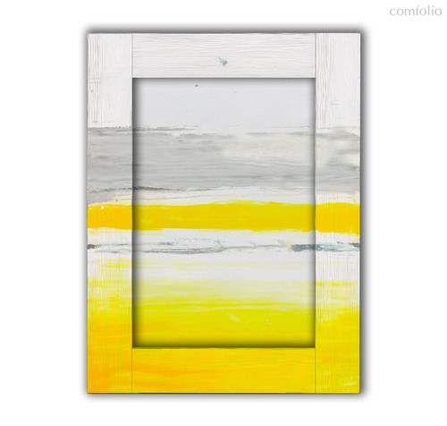 Желтый, белый и серый 35х45 см, 35x45 см - Dom Korleone