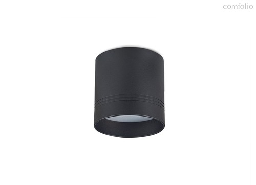 LED Barell светильник накладной, 9Вт, D79х79Hмм, 630Лм, 120°, 3000К, IP20, Ra80, PF65, 220-245В, черный RAL9005, источник питания в комплекте - Donolux