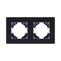 Рамка 2-постовая, черный Kollinger Eleganz Acryl EA2BK - Kollinger