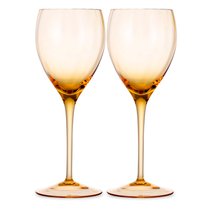 Набор бокалов для белого вина Moser Оптик 250 мл, 2 шт, топаз, п/к - Moser