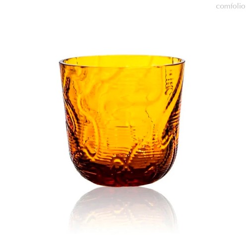 Набор стаканов Klimchi Кора 200 мл, 2 шт, богемское стекло, янтарный - Klimchi