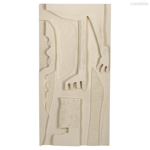 Панно декоративное Наскальные рисунки (E), цвет Молочный - Covali