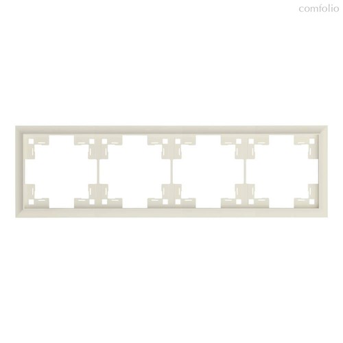 Четырехместная рамка классик 35940 MC, кремовый сатин - Rikett