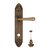 Дверная ручка Venezia Callisto WC-4 на планке PL90 матовая бронза - Venezia Collezione