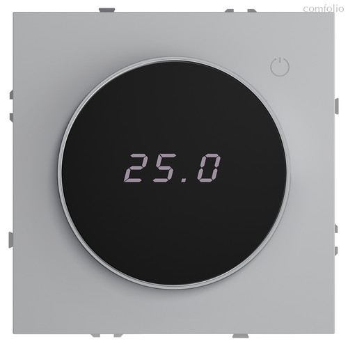 Терморегулятор электронный VOLTUM S70 с индикацией и датчиком, для теплого пола, серый - Voltum