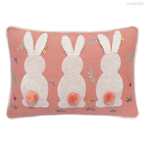 Подушка декоративная Funky bunnies из коллекции Easter Essential, 30х45 см - Tkano