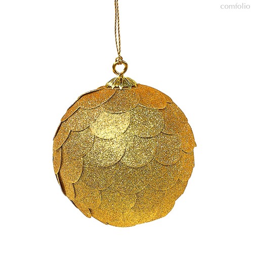 Шар новогодний декоративный Paper ball, золотой, цвет золотой - EnjoyMe