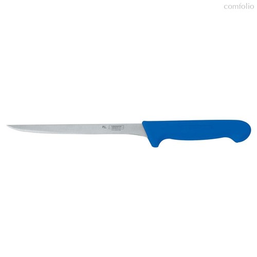 Нож PRO-Line филейный 20 см, синяя пластиковая ручка, P.L. Proff Cuisine - P.L. Proff Cuisine