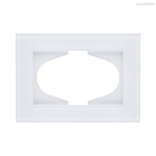 Рамка для двойной розетки, стекло белый Kollinger Reflex MG RM120WH - Kollinger