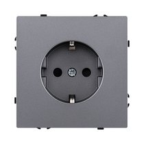 Розетка штепсельная SCHUKO 16A/250 В, серый Kollinger Eclipse EC-014GY - Kollinger