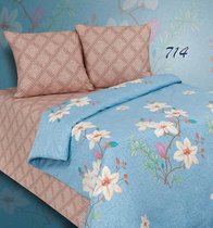 Комплект постельного белья ПА-3-714 Евро Поплин с наволочками 70х70х2шт. - АльВиТек