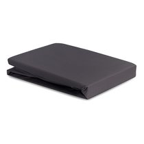 Простыня из премиального сатина темно-серого цвета из коллекции Essential, 180х270 см