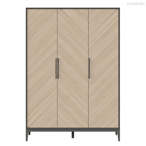 Шкаф Fjord 3-х створчатый (темно-серый), цвет темно-серый - Ellipse