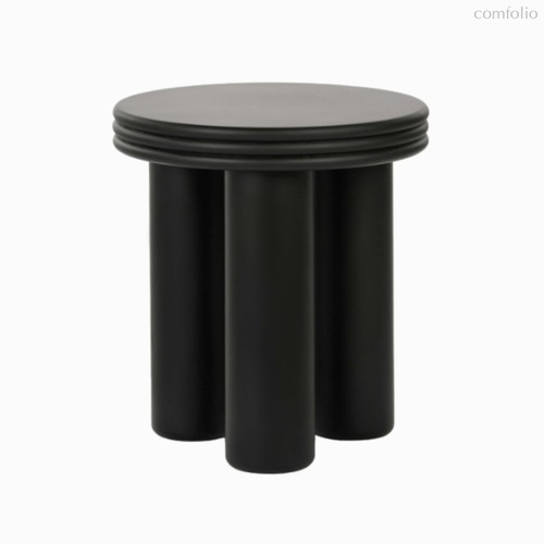 Кофейный столик Lador диаметр 40, цвет матовый черный - Cosmo