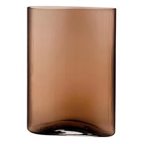 Ваза Nude Glass Туман 38 см, стекло хрустальное, карамельная - Nude Glass