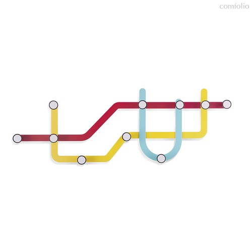 Вешалка Subway, разноцветная - Umbra