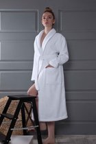 Халат микрокотон "KARNA" BONAR (Белый), L - Bilge Tekstil